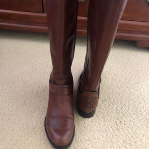Tory Burch Derby Leather Riding Boots
